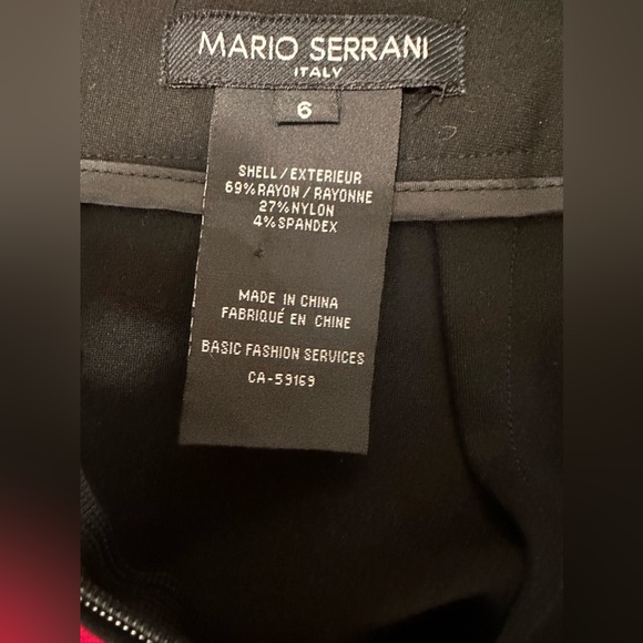 MARIO SERRANI ITALY Black Luxury Fabric Midi A-line Skirt Us Size 6 - Picture 7 of 8